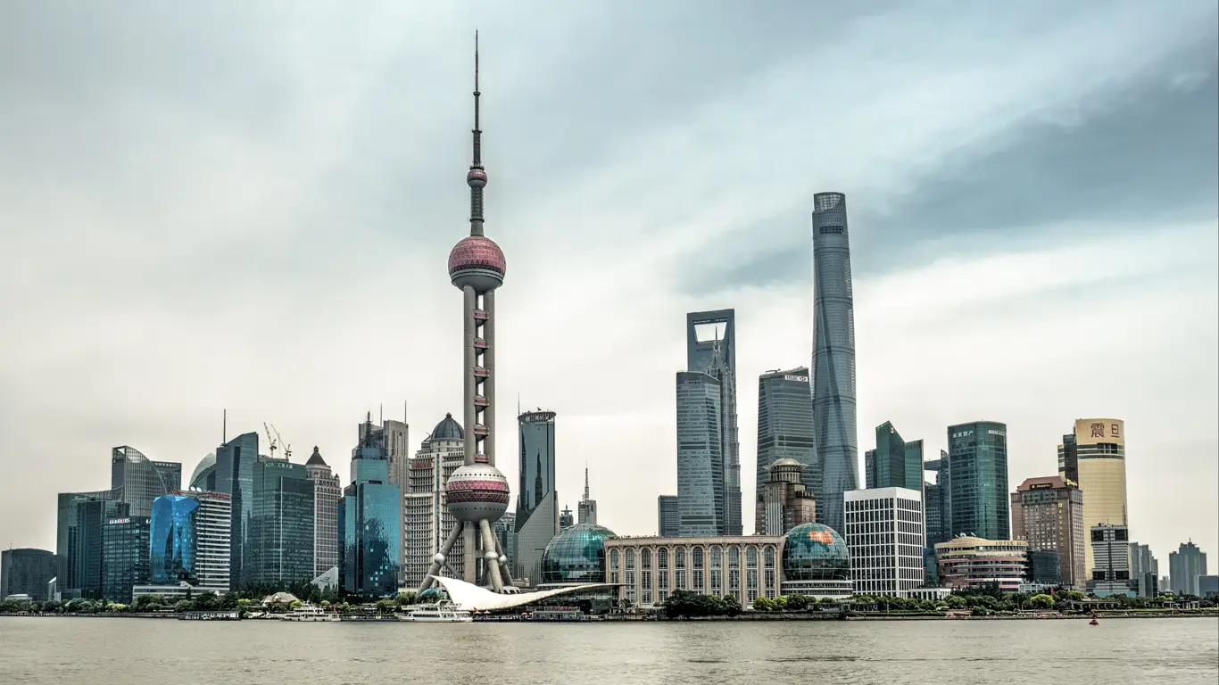 река, здания, дома