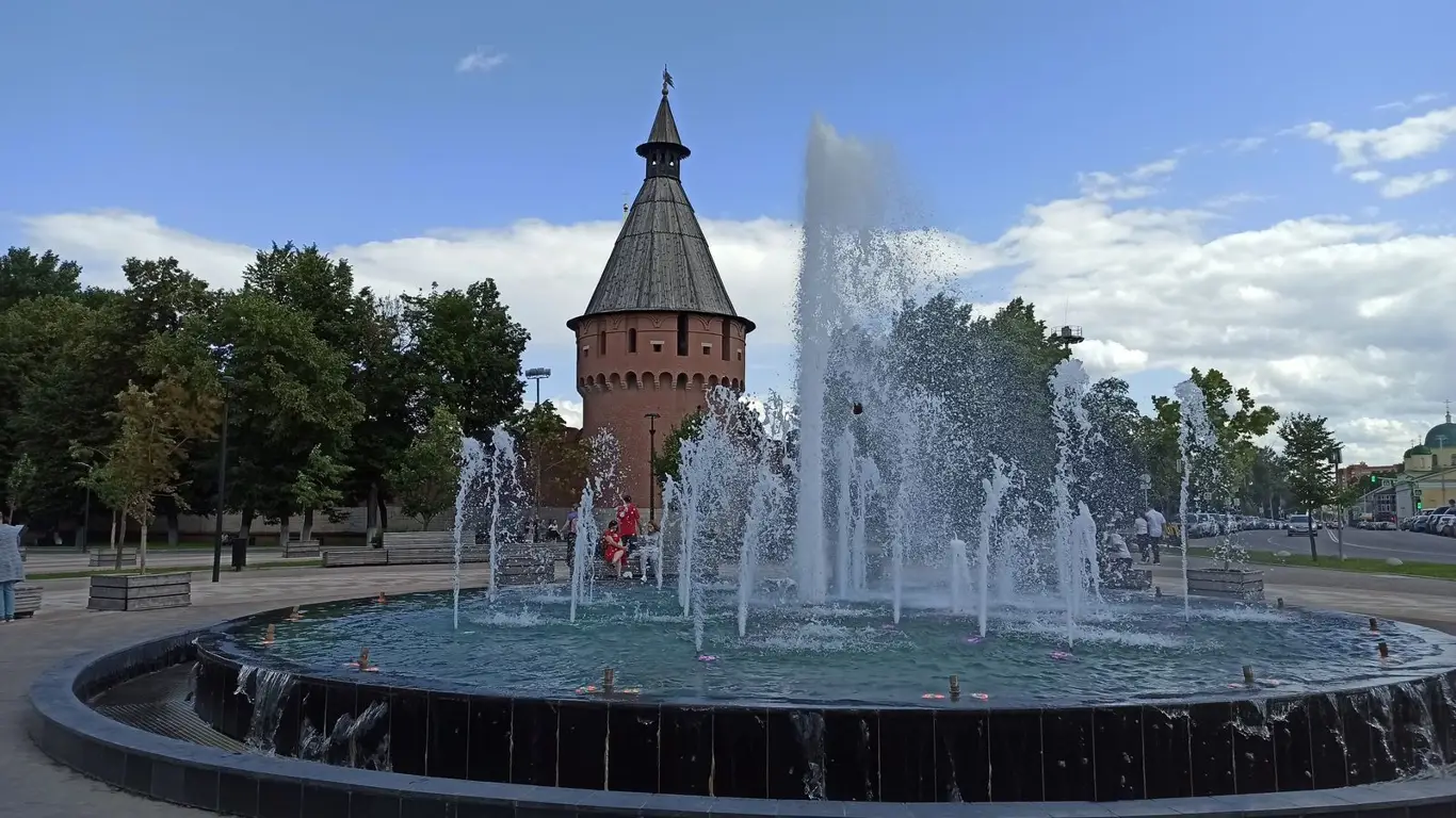 башня, фонтан